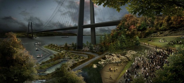 Bosphorous Landing Park – 3rd Bridge Competition, Istanbul, Turkey by Perkins+Will