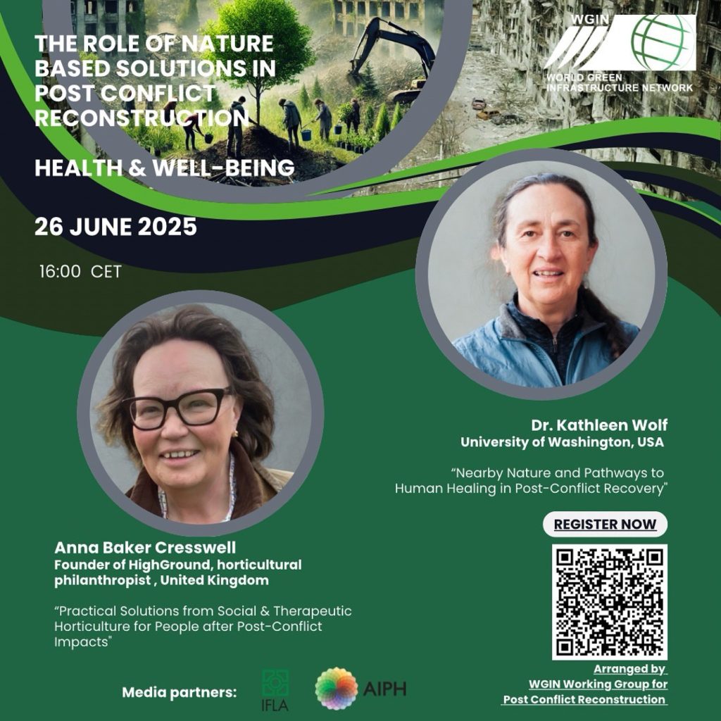 26 June / WGIN Webinar: The Role of Nature-Based Solutions in Post-Conflict Reconstruction