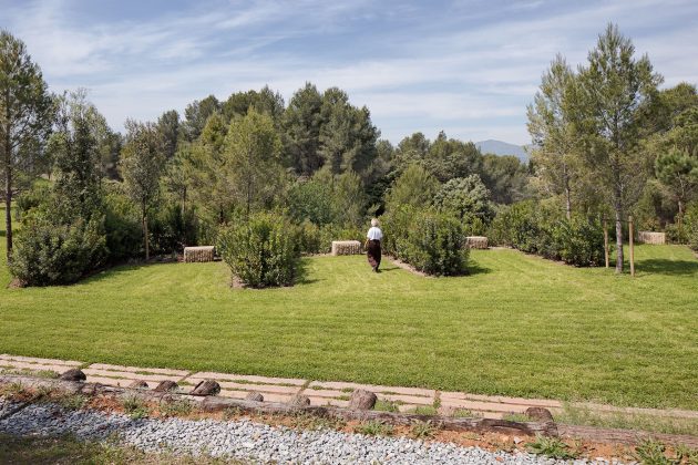 Forest Path in the Roques Blanques Cemetery in the Collserola Natural Park by Batlleiroig