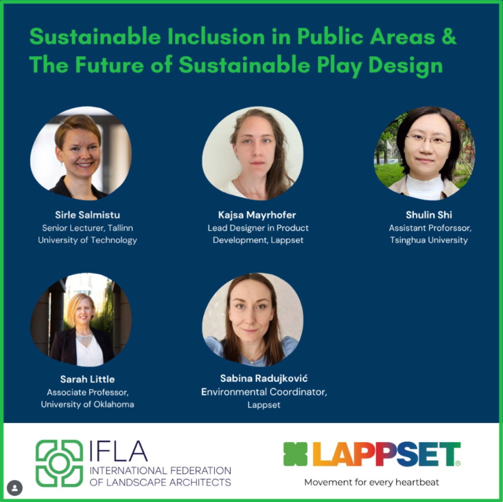 11 June / Webinar: Sustainable Inclusion in Public Areas & The Future of Sustainable Play Design